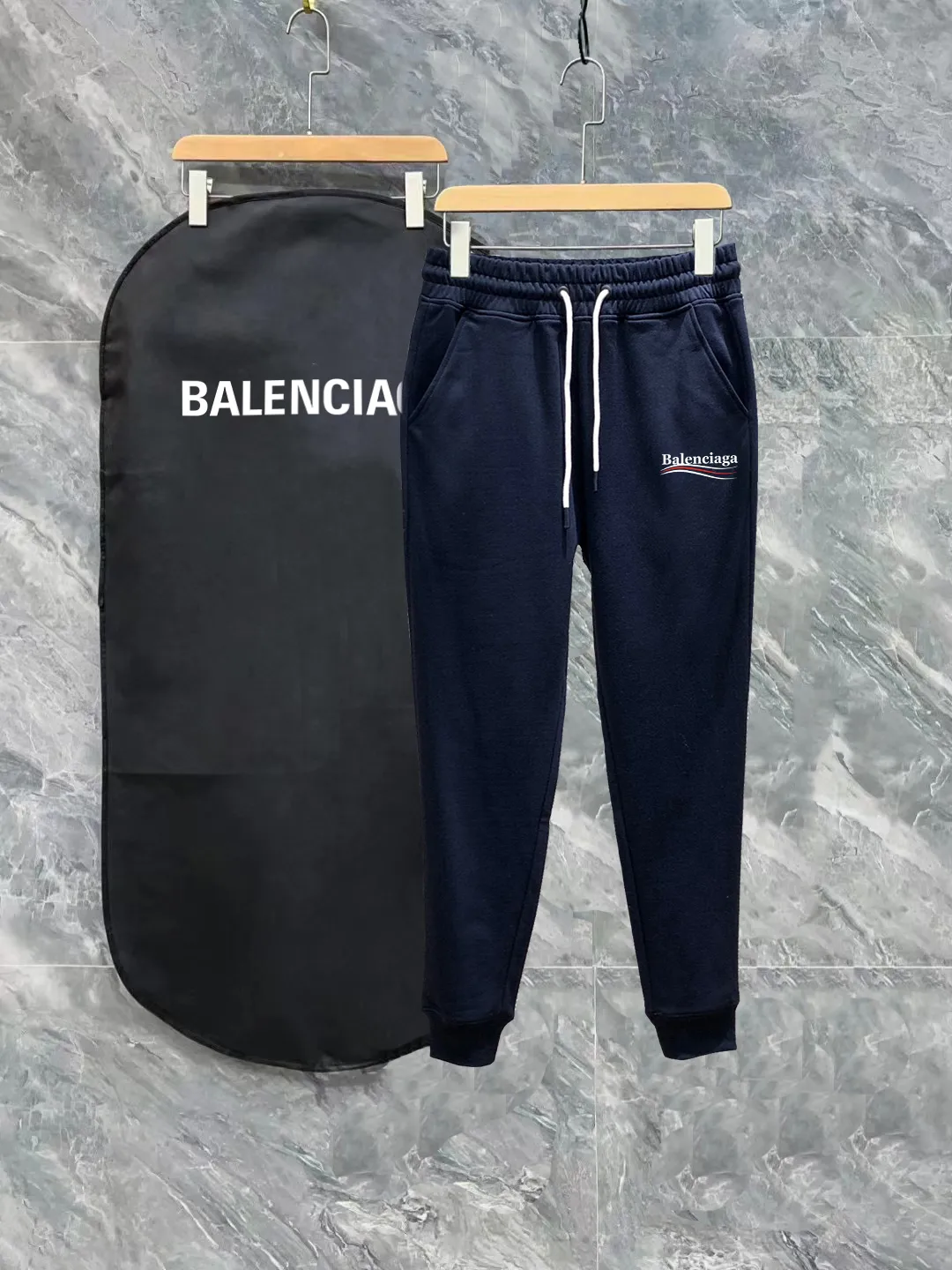 ✨Balenciaga Logo Factory 380g Black White ：Black Gray Size S-XL